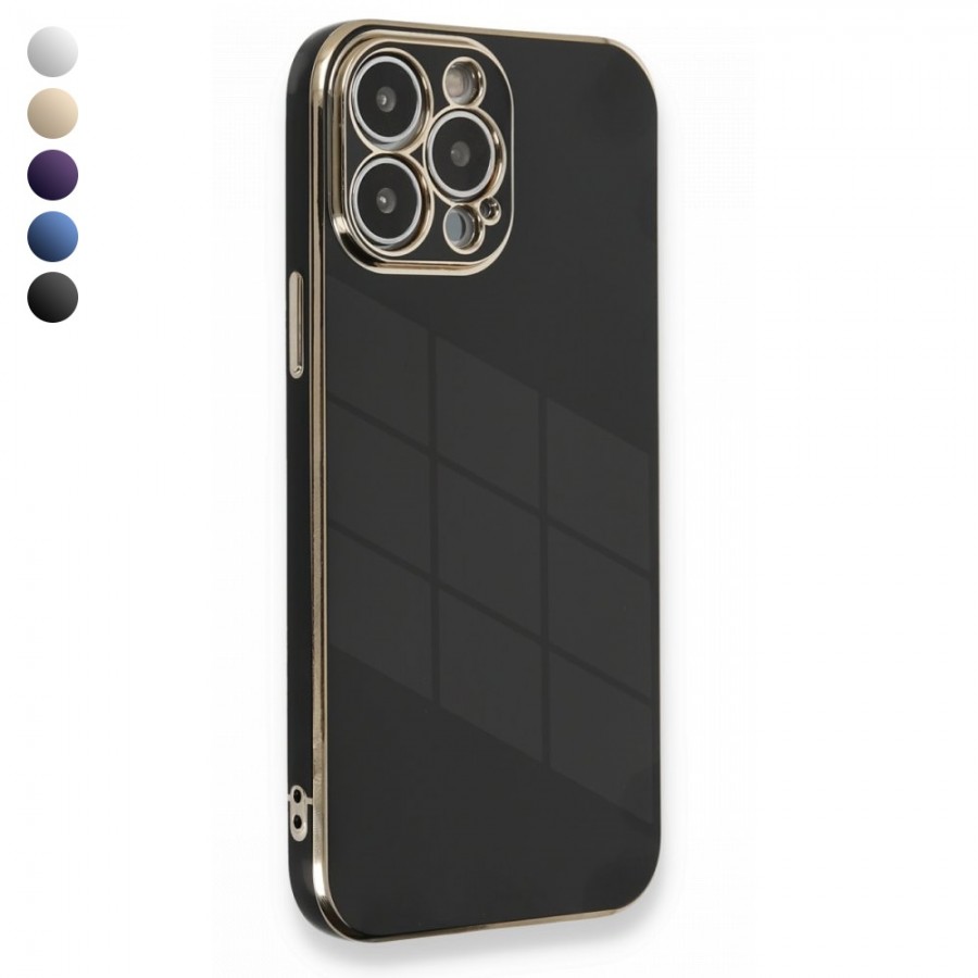 iPhone 13 Pro Max Kılıf Luxury Seri Kamera Korumalı Silikon Kapak