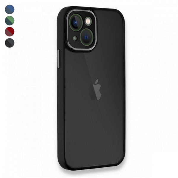 iPhone 14 Plus Kılıf Freya Lazer Lens Kamera Çerçeveli Silikon Kap…