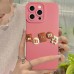 iPhone 14 Pro Max Kılıf 3D M Bear Kamera Korumalı Silikon Kapak
