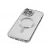 iPhone 14 Pro Max Kılıf Magsafe Özellikli Metal Lazer Silikon Kapak
