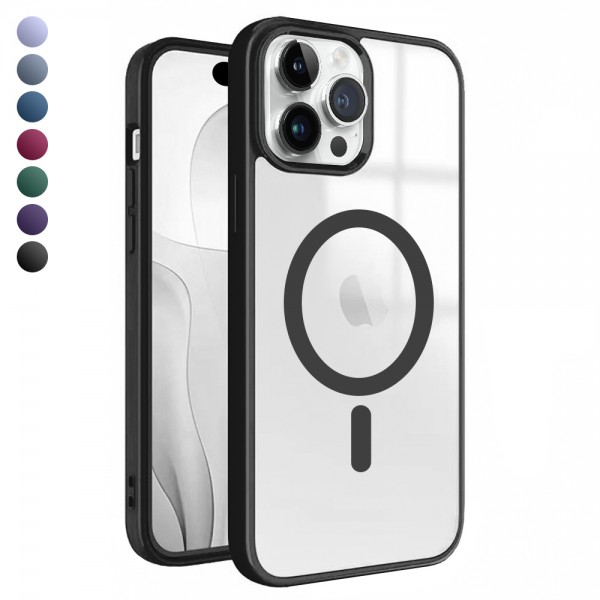 iPhone 14 Pro Max Magsafe Özellikli Renkli Clear Case Kapak…