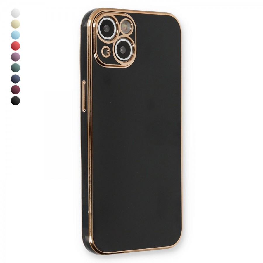iPhone 15 Kılıf Luxury Seri Kamera Korumalı Silikon Kapak