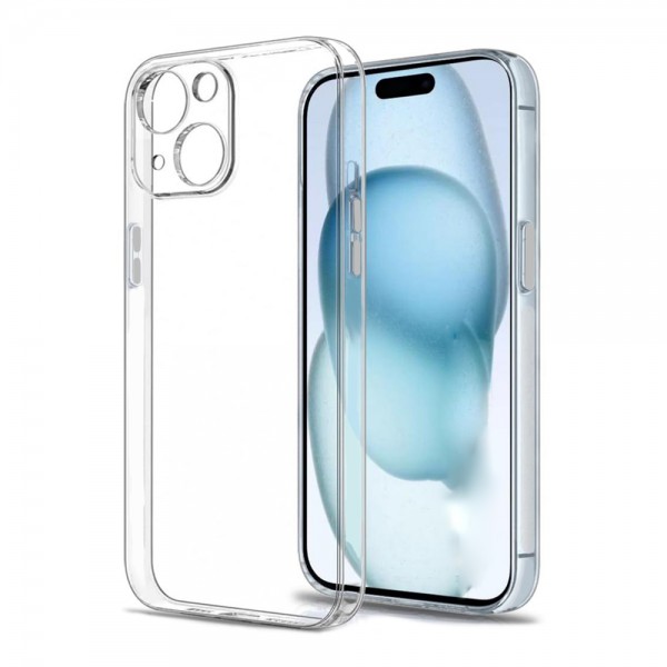 iPhone 15 Kılıf Metal Tuşlu Kamera Korumalı Silikon Şeffaf A…