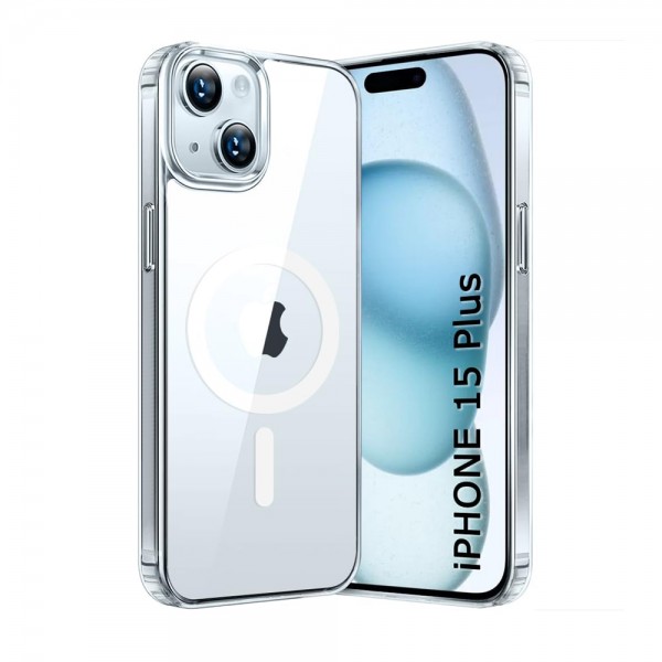 iPhone 15 Plus Kılıf Magsafe Özellikli Şeffaf Silikon Kapak… iPhone 15 Plus Kılıf Magsafe Özellikli Şeffaf Silikon Kapak…