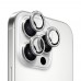 iPhone 15 Pro / 15 Pro Max Rock Seri Taşlı Metal Kamera Lens Koruyucu