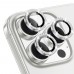 iPhone 15 Pro / 15 Pro Max Rock Seri Taşlı Metal Kamera Lens Koruyucu