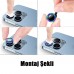 iPhone 15 Pro / 15 Pro Max Rock Seri Taşlı Metal Kamera Lens Koruyucu
