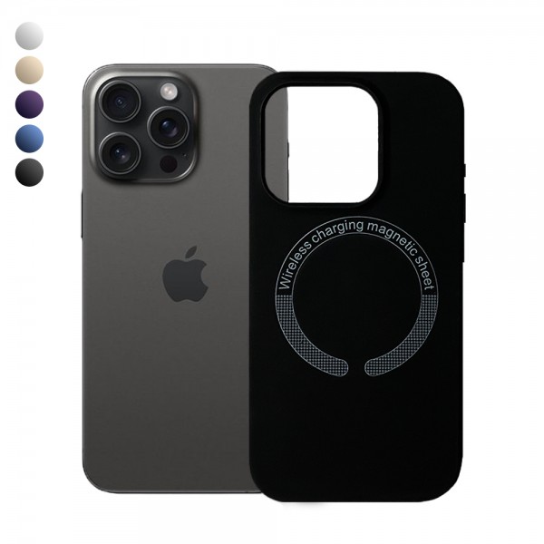 iPhone 15 Pro Max Kılıf Magsafe Özellikli Lansman Silikon Kapa…