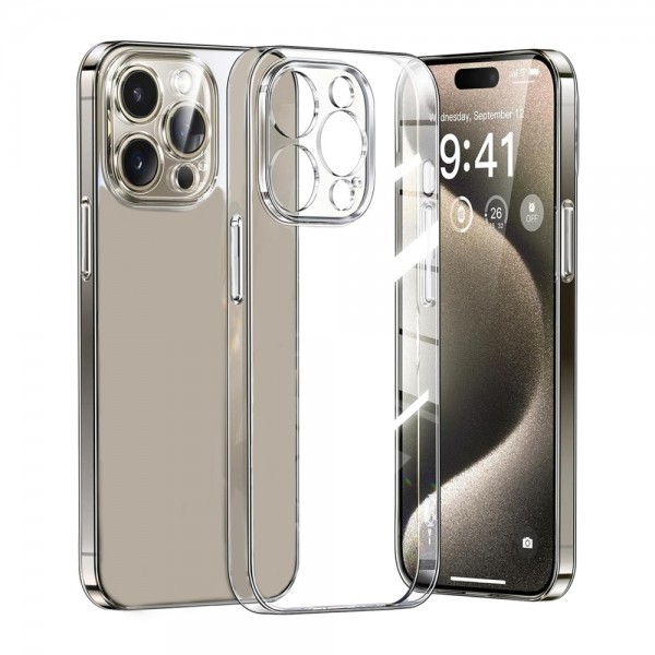 iPhone 15 Pro Max Kılıf Metal Tuşlu Kamera Korumalı Silikon …