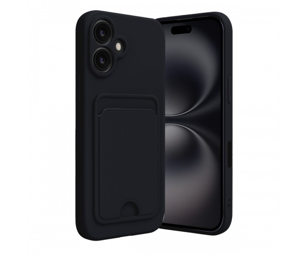 iPhone 16 Cardy Soft Kartlık Cepli Silikon Kapak&hellip;