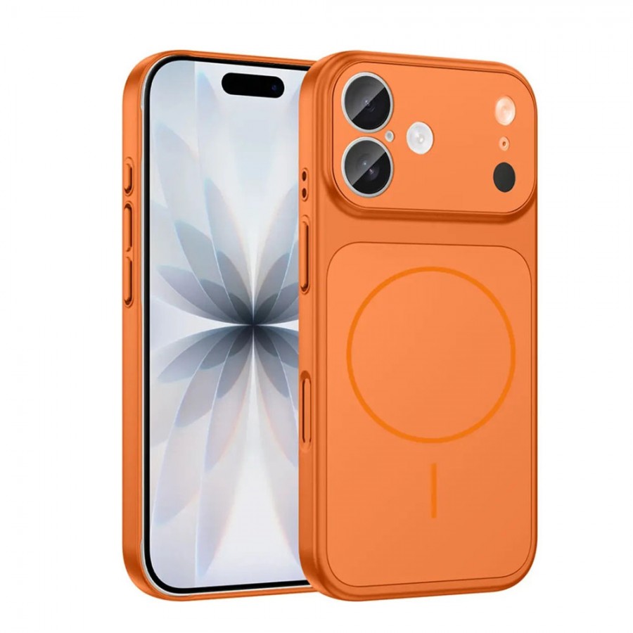 iPhone 16 Kılıf (17 Pro Max Görünümlü) Magsafe Özellikli AG Glass Çevirici Sert Kapak