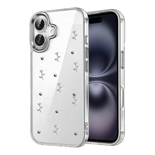 iPhone 16 Kılıf Fiyonk Desenli Şeffaf Kapak&hellip;