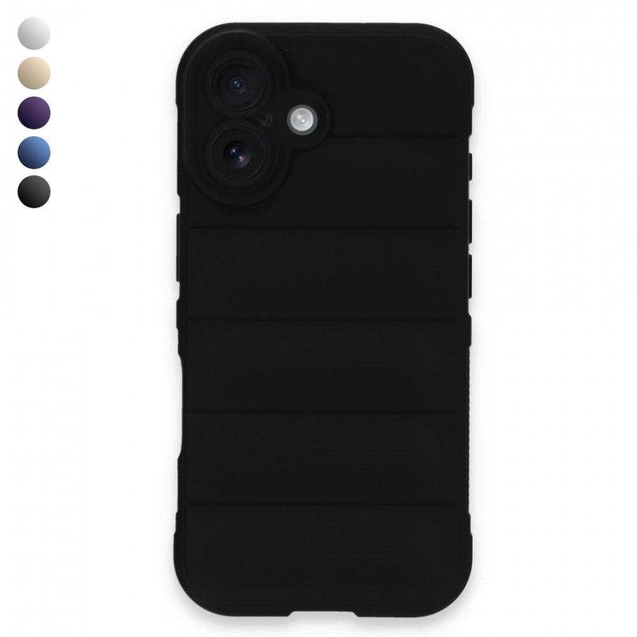 iPhone 16 Kılıf Optimum Lens Çerçeveli Silikon Kapak