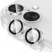 iPhone 16 Pro / 16 Pro Max Taşlı Metal Kamera Lens Koruyucu Set