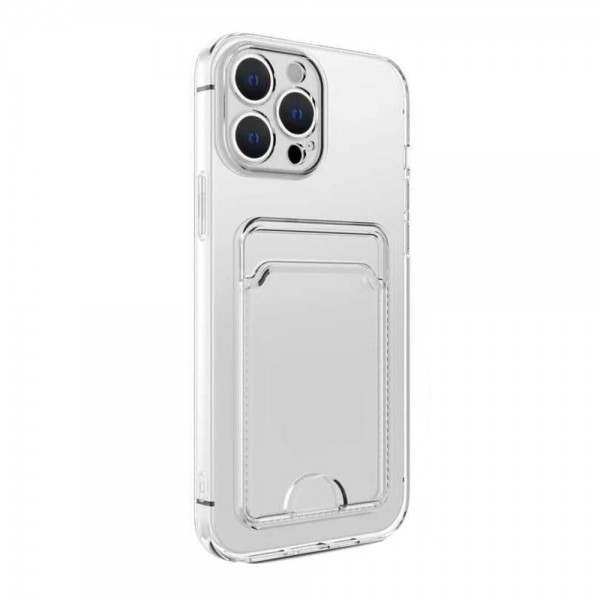 iPhone 16 Pro Kılıf Cardy Şeffaf Kartlık Cepli Kapak…