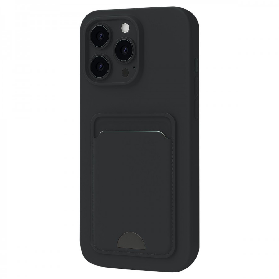 iPhone 16 Pro Max Cardy Soft Kartlık Cepli Silikon Kapak