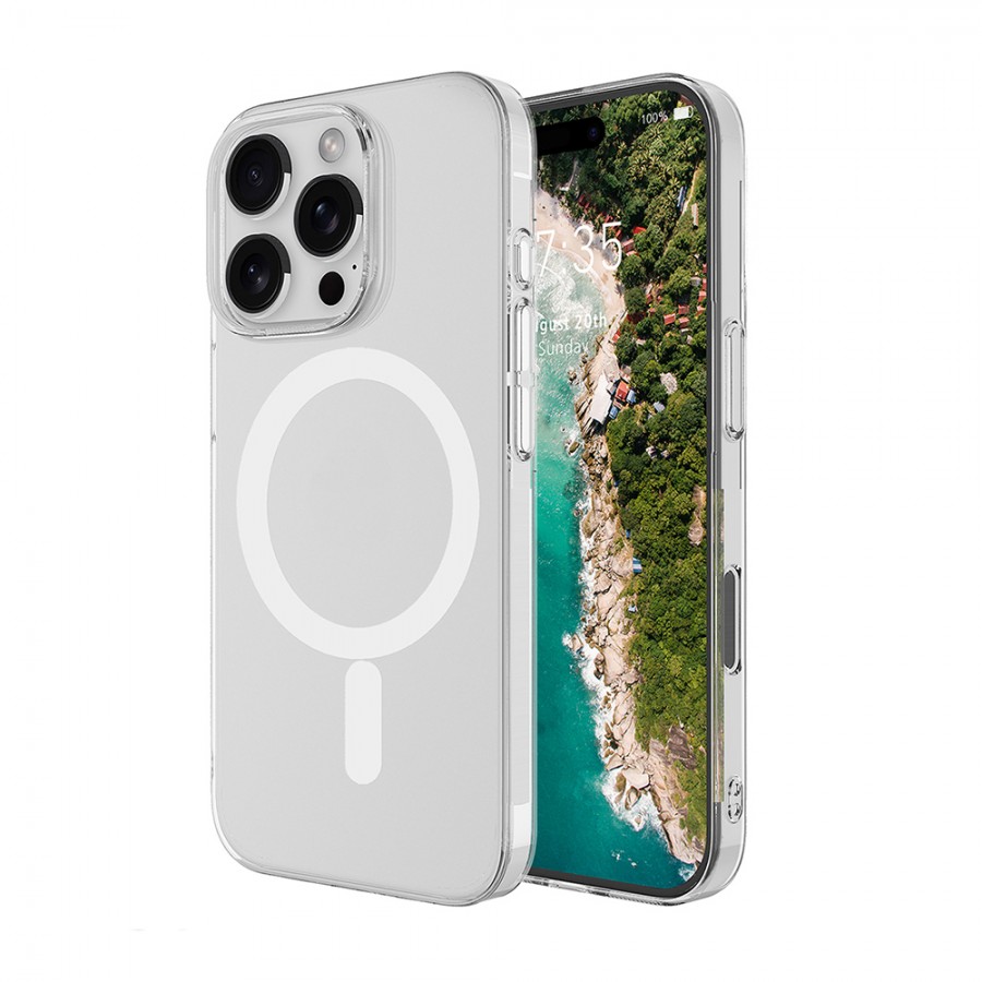 iPhone 16 Pro Max Kılıf Combo Seri Magsafe Özellikli Sararmaz Sert Şeffaf Kapak iPhone 16 Pro Max Kılıf Combo Seri Magsafe Özellikli Sararmaz Sert Şeffaf Kapak