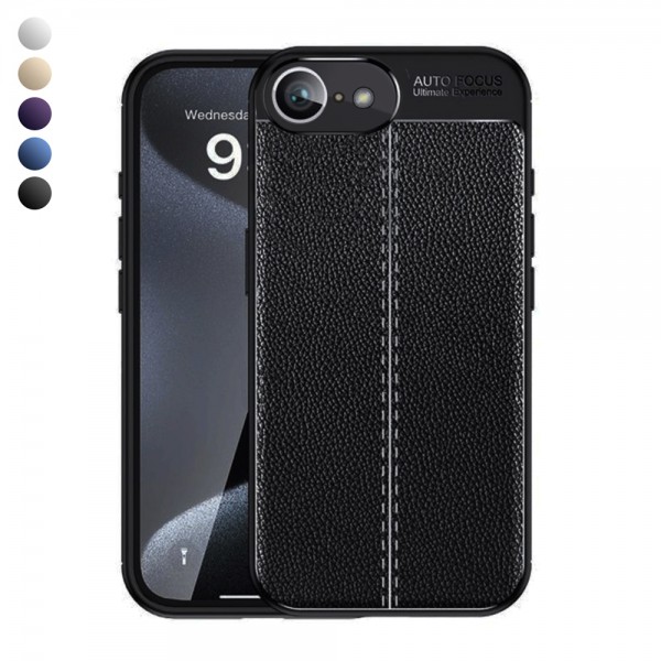 iPhone 16e Kılıf Focus Deri Desen Silikon Arka Kapak…