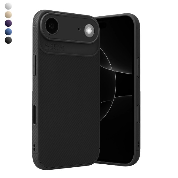 iPhone 17 Air Kılıf Focus Carbon Silikon Kapak…