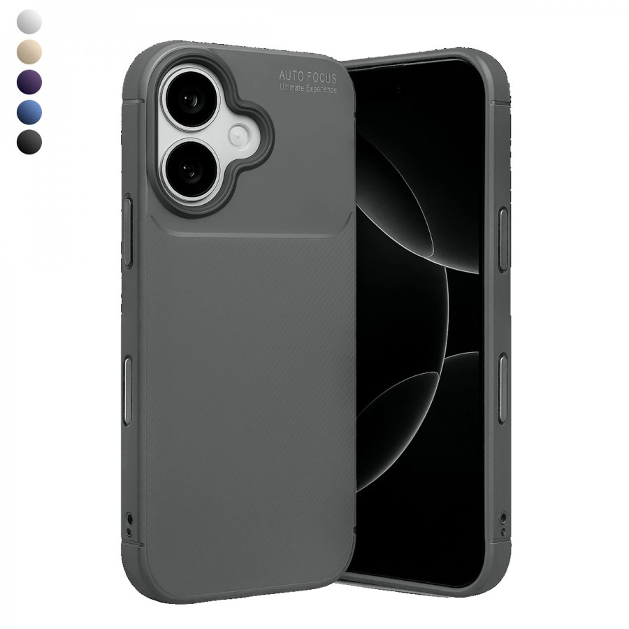 iPhone 17 Kılıf Focus Carbon Silikon Kapak