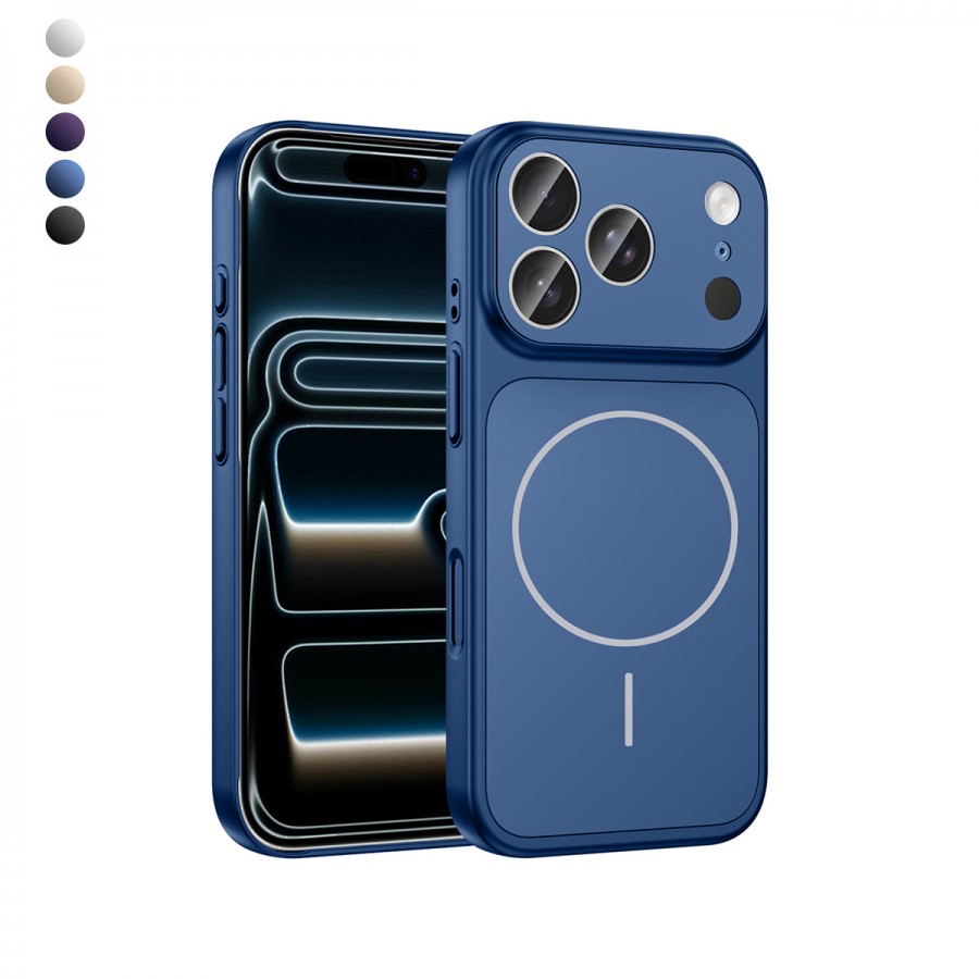 iPhone 17 Pro Kılıf (17 Pro Max Görünümlü) Magsafe Özellikli AG Glass Çevirici Sert Kapak