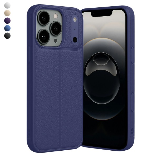 iPhone 17 Pro Kılıf Focus Deri Desen Silikon Arka Kapak…