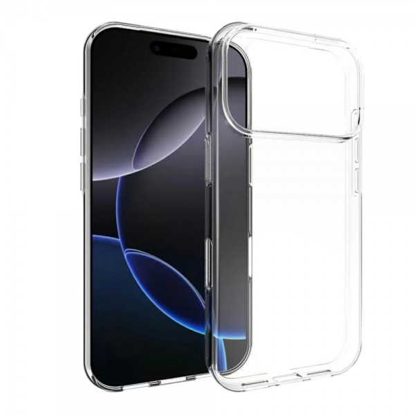 iPhone 17 Pro Kılıf Kamera Korumalı Silikon Şeffaf Arka Kapak…