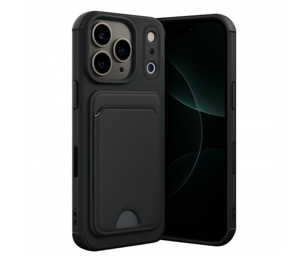 iPhone 17 Pro Max Cardy Soft Kartlık Cepli Silikon Kapak&hellip;