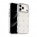 iPhone 17 Pro Max Kılıf Fiyonk Desenli Şeffaf Kapak