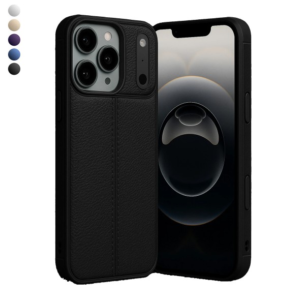 iPhone 17 Pro Max Kılıf Focus Deri Desen Silikon Arka Kapak…