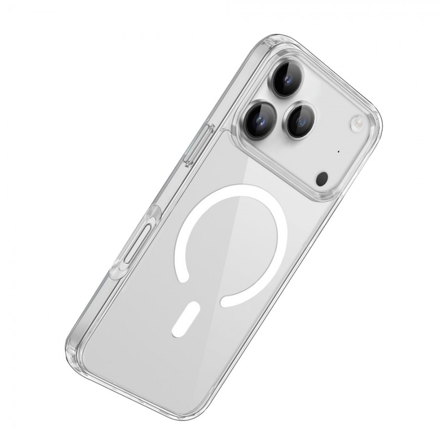 iPhone 18 Pro Max / iPhone 17 Pro Max Kılıf PC Real Seri Magsafe Uyumlu Sert Şeffaf Kapak