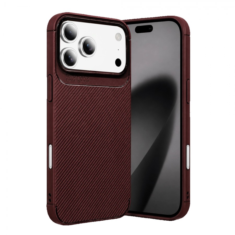 iPhone 18 Pro Max Kılıf Focus Carbon Silikon Kapak iPhone 18 Pro Max Kılıf Focus Carbon Silikon Kapak