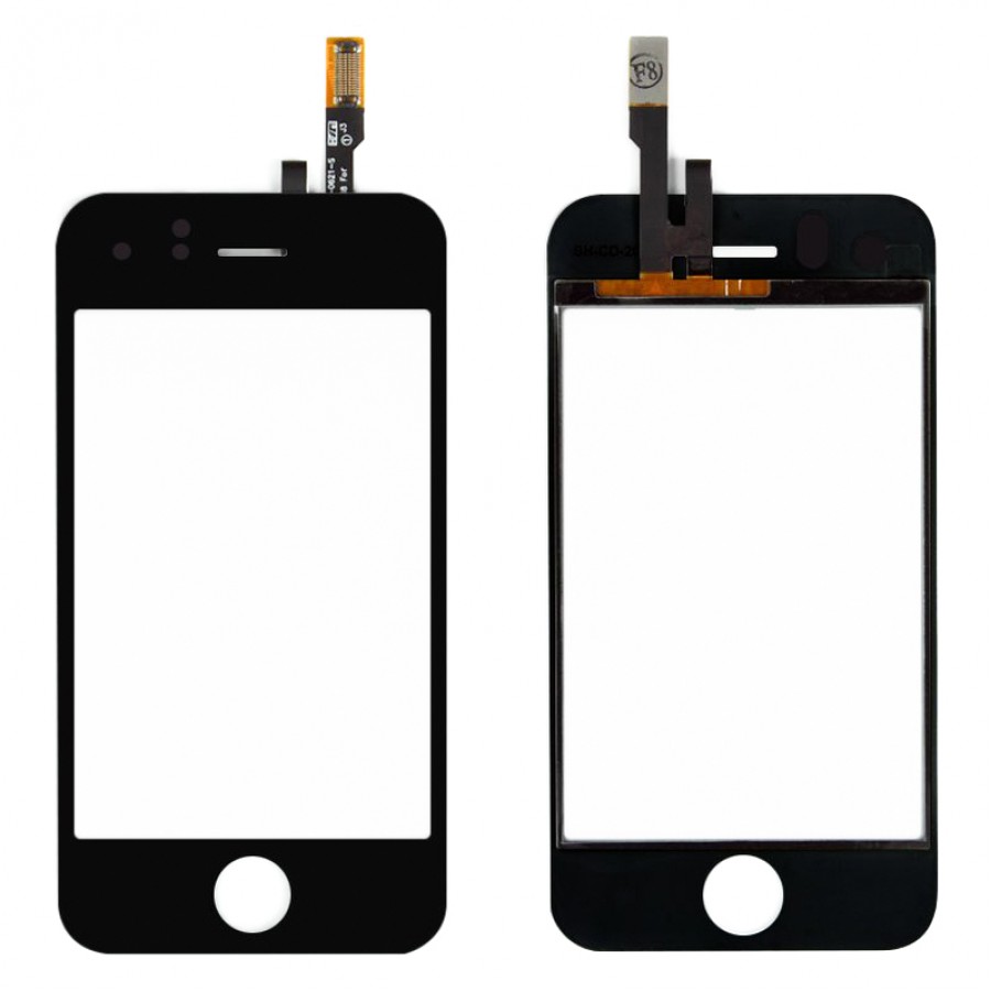 iPhone 3G Dokunmatik Ön Cam Orj - Siyah