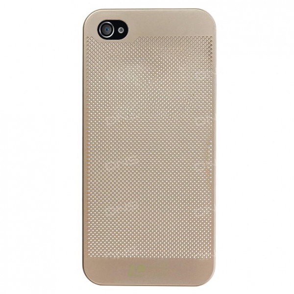 iPhone 4 / 4s Kılıf Loopee Point Sert Arka Kapak Gold…