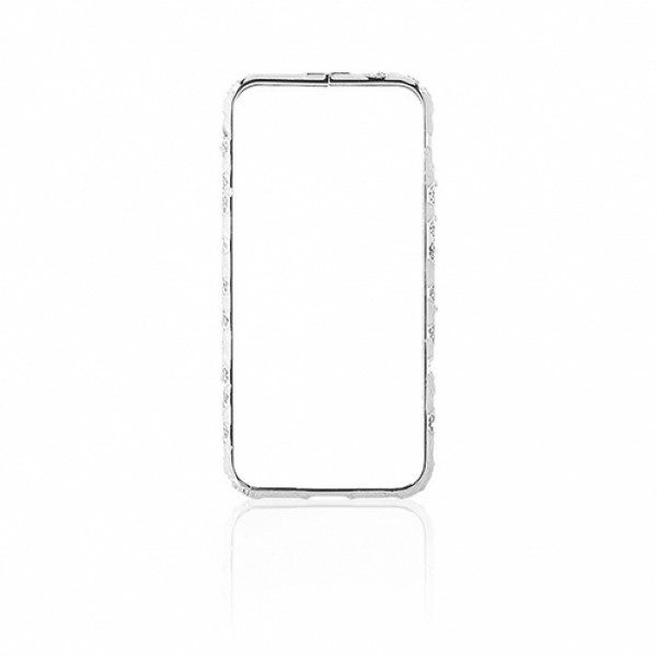 iPhone 6 0,7 mm Taşlı Metal Bumper Arka Koruma Kapaklı Gri…