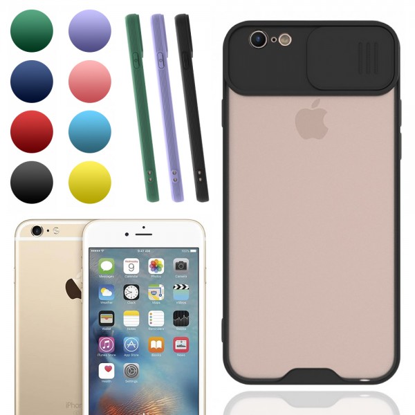 iPhone 6 / 6S Kılıf Kamera Koruma Kapaklı Platin Matte Silikon Arka…