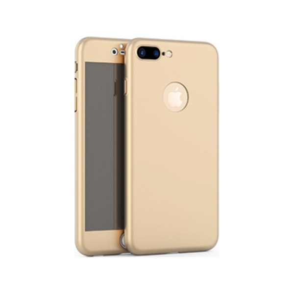 iPhone 6-6s Plus 360 Derece Slim Premium Simli  Silikon Kılıf Gold…