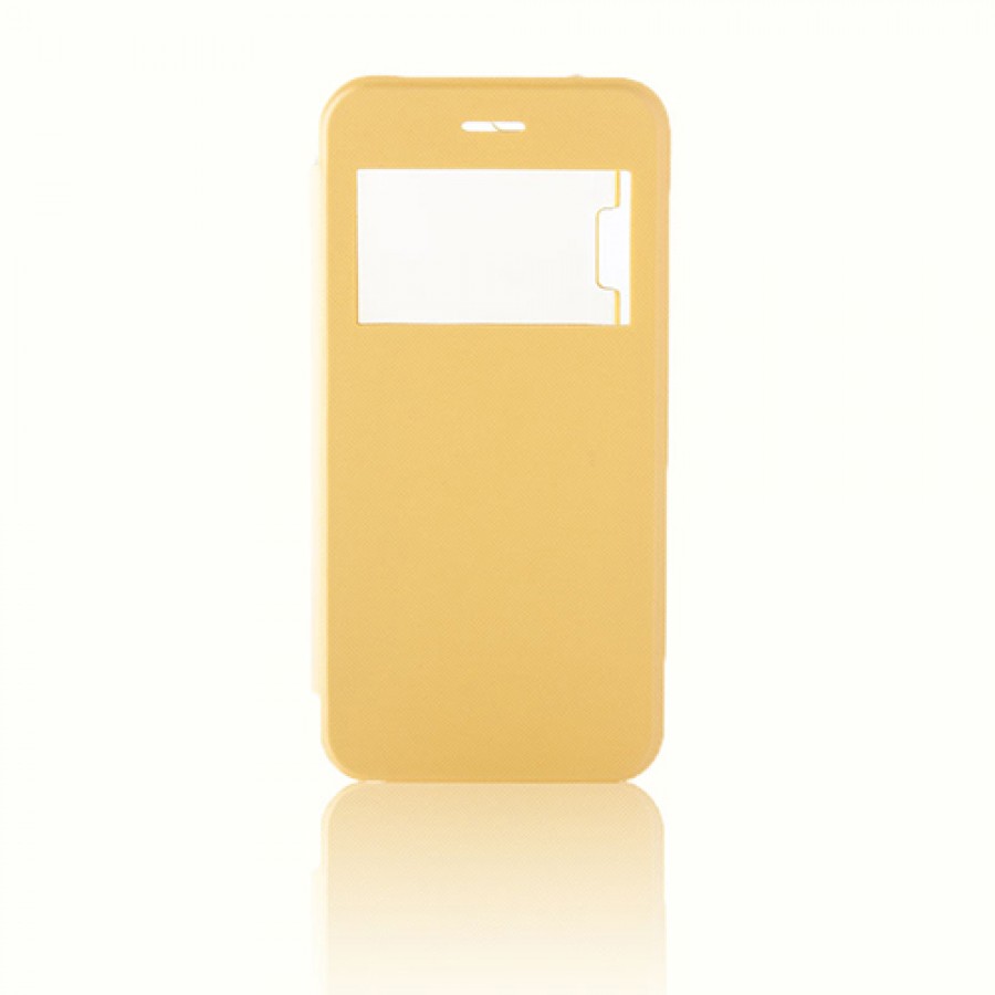 iPhone 6 / 6s Yan Kapaklı TPU Kılıf Sarı