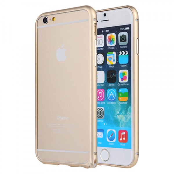 iPhone 6 Plus 5,5 inç Metal Bumper Çerçeve Kılıf Gold…