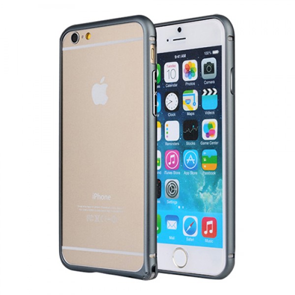 iPhone 6 Plus 5,5 inç Metal Bumper Çerçeve Kılıf Siyah…