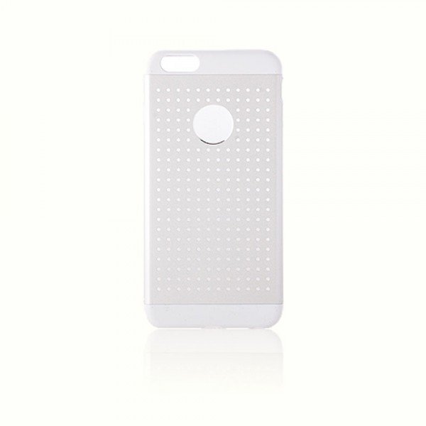 iPhone 6 Plus Metal Delikli Arka Kapak Beyaz…