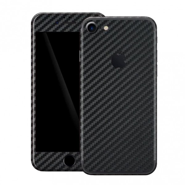 iPhone 7-8  Carbon Fiber 360 Derece Koruma Arka Kapak Siyah…
