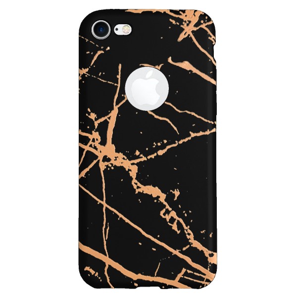 iPhone 7-8 Fırça Desen Silikon Arka Kapak Siyah…