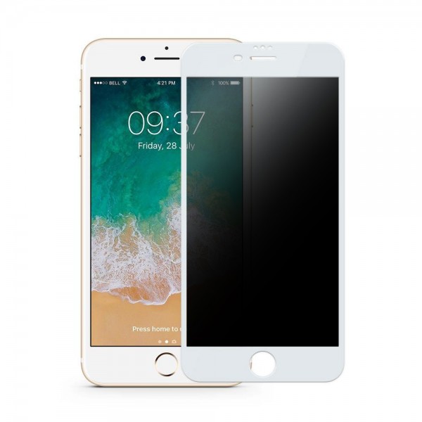 iPhone 7 / 8 Hayalet Privacy Gizli Seramik Mat Ekran Koruyucu Beyaz…