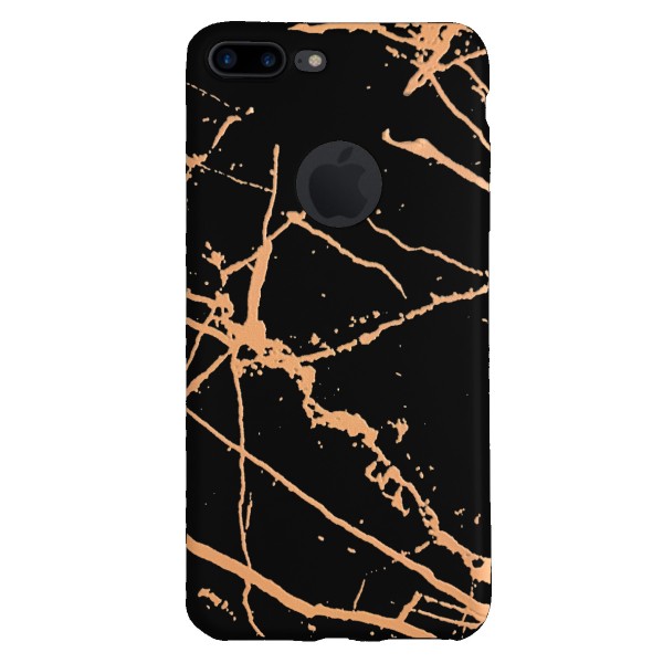 iPhone 7-8 Plus Fırça Desen Silikon Arka Kapak Siyah…