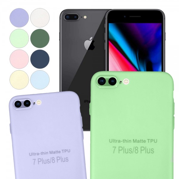 iPhone 7 Plus / 8 Plus Kılıf Kamera Korumalı Mat Ultra İnce Kapak…