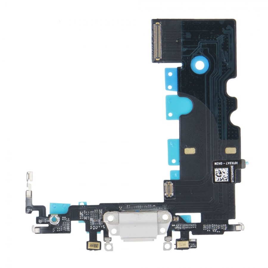 iPhone 8 Şarj Soketi Kulaklık Soketi Mikrofon Filmli Orijinal - Beyaz