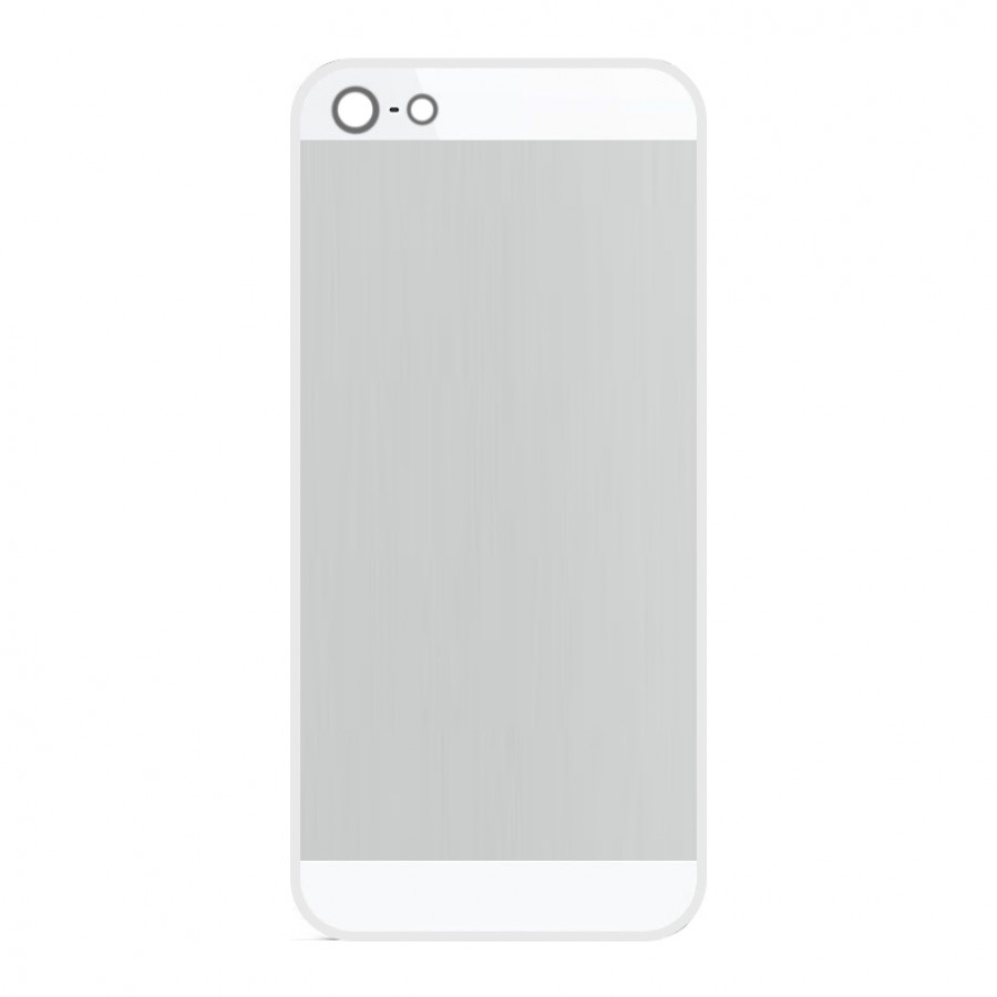iPhone SE-5S-5 Koruyucu Metal Arka Kapak Beyaz