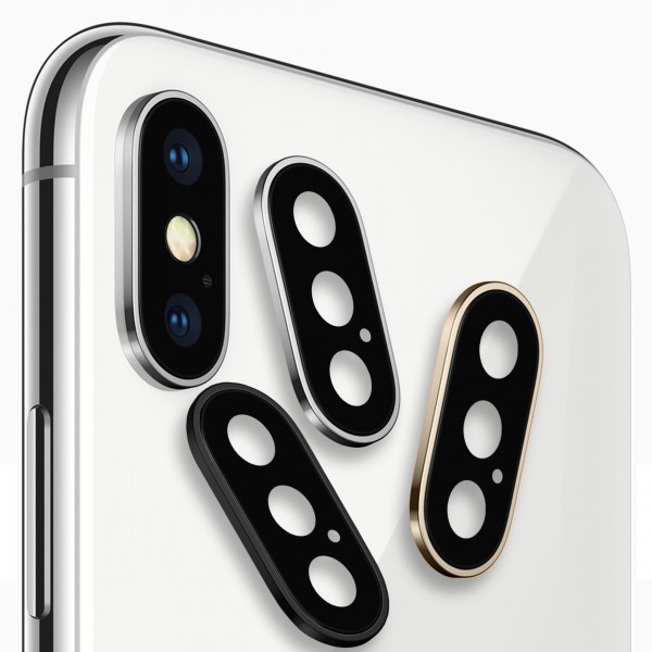 iPhone X Kamera Lens Koruyucu Metal Kenarlı Cam… iPhone X Kamera Lens Koruyucu Metal Kenarlı Cam…