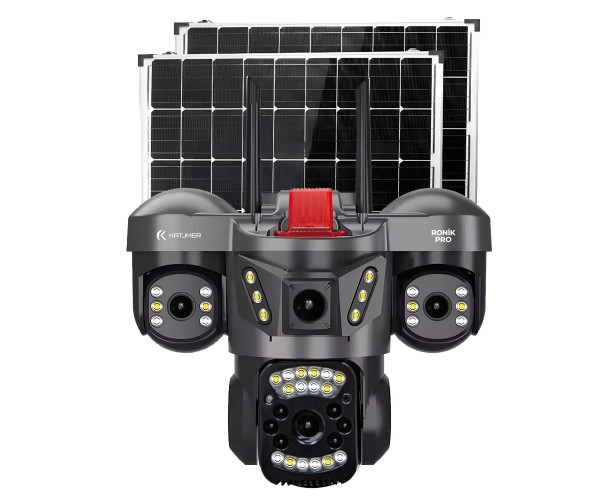 Katjmer Ronik Pro AI 4G Solar Üç Lens Akıllı Güvenlik Kamerası&hellip;